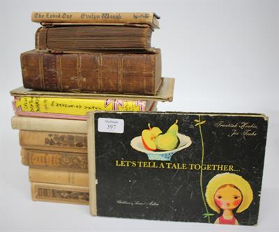 Lot 397 - A SMALL QUANTITY OF VARIOUS BOOKS to include 'The Universal Etymological English Dictionary' by N.