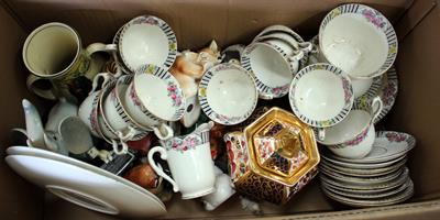 Lot 484 - VARIOUS ORNAMENTS to include porcelain animals from the USSR