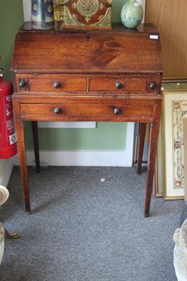 Lot 503 - AN EARLY 19TH CENTURY PINE BUREAU with fall front