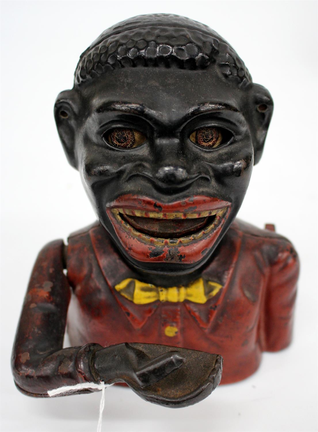 Lot 585 - A LATE VICTORIAN CAST IRON MONEY BOX
