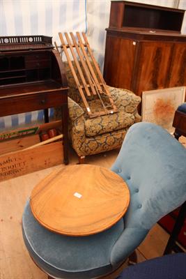 Lot 639 - A CONTEMPORARY HARDWOOD LAZY SUSAN