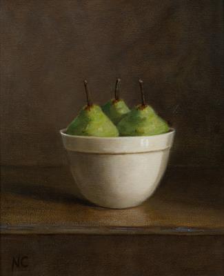 Lot 206 - Still life of pears