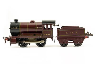 Lot 4 - A HORNBY 'O' GAUGE CLOCKWORK 0-4-0 LMS LOCOMOTIVE