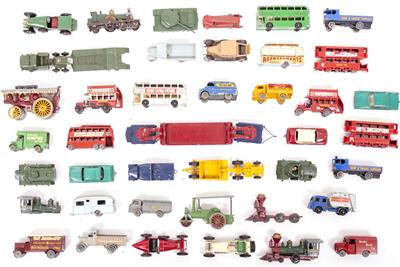 Lot 49 - A LARGE COLLECTION OF LESNEY DIE CAST VEHICLES