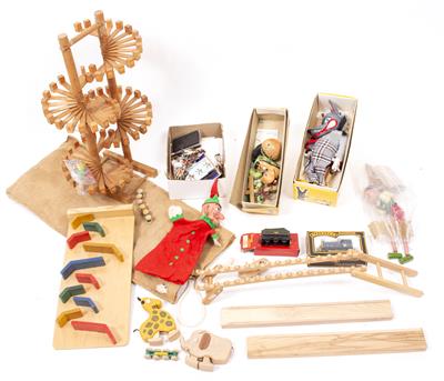 Lot 57 - A GROUP OF WOODEN TOYS