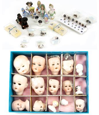 Lot 69 - A COLLECTION OF CHINA DOLL'S HEADS