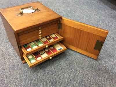 Lot 122 - A LATE 19TH / EARLY 20TH CENTURY COLLECTORS CABINET