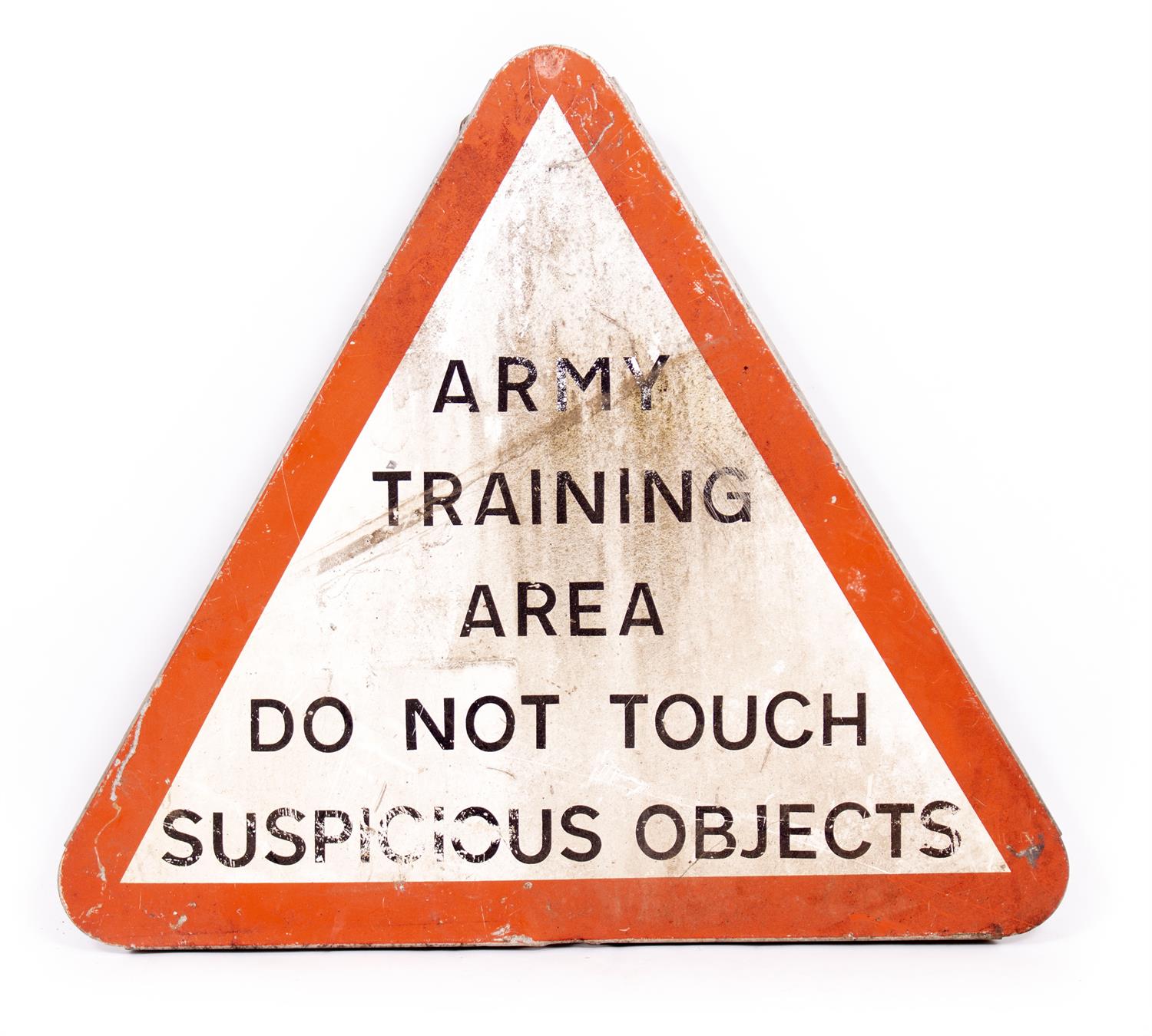 Lot 173 - TWO PAINTED ALUMINIUM MILITARY SIGNS