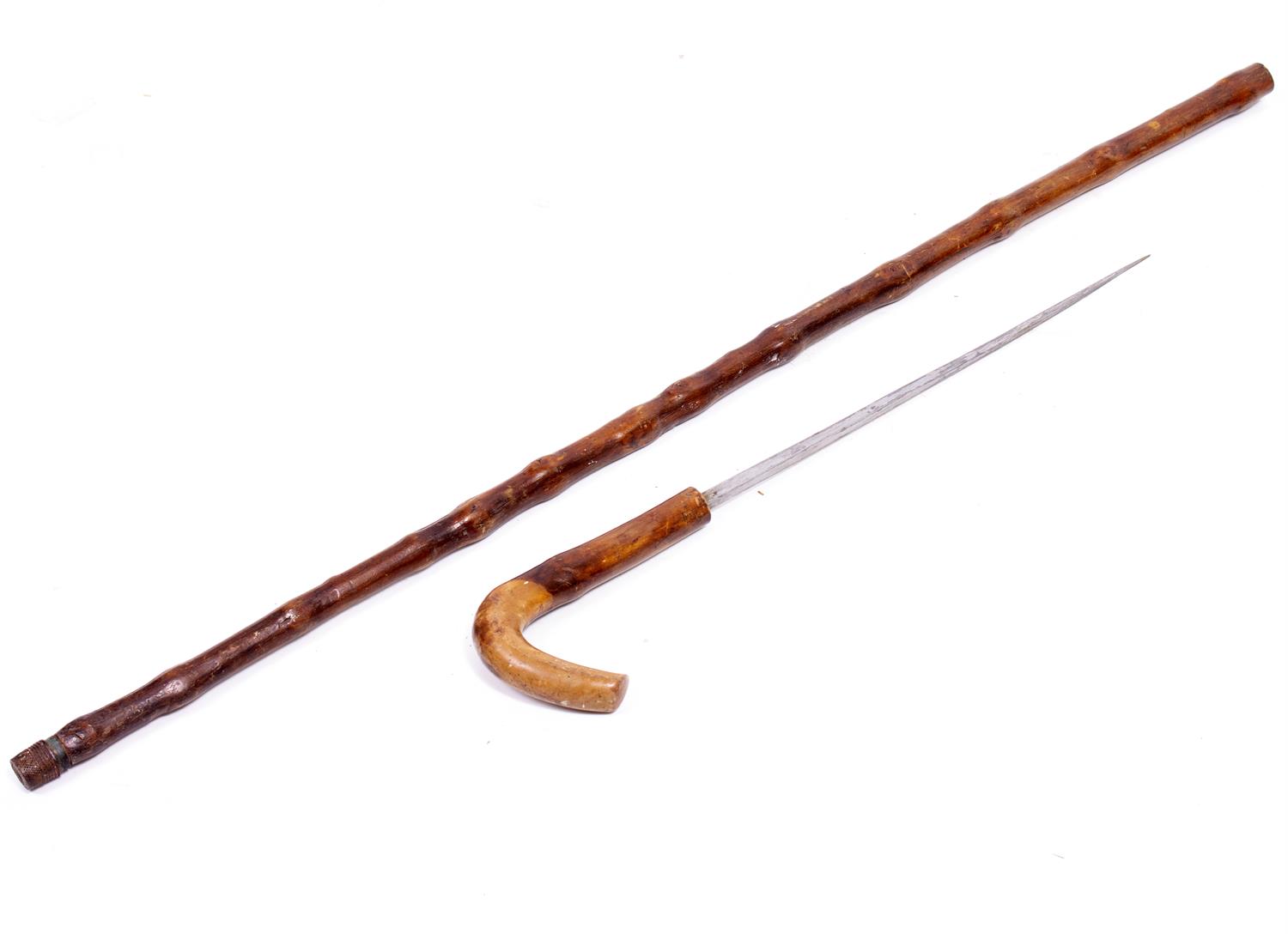 Lot 190 - AN ANTIQUE SWORDSTICK