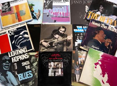 Lot 263 - Collection of 35 Blues and Progressive Rock Records to include: Freddie King (live Antibes