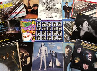 Lot 264 - Collection Beatles Associated (23) and Rolling Stones (15) Records. To include: The White Album x2