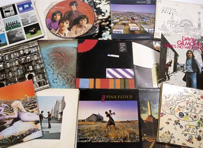 Lot 267 - Collection of Pink Floyd (13) and Led Zeppelin (7) and Associated (2) records To Include - Animals