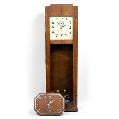 Lot 296 - A 1930'S OAK CASED IBM FACTORY MASTER CLOCK