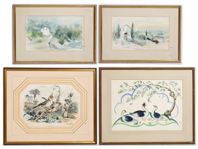 Lot 438 - A COLLECTION OF ANTIQUE AND LATER DECORATIVE PICTURES