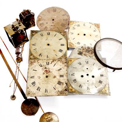 Lot 466 - AN ANTIQUE BRASS BIRD CAGE 30 HOUR CLOCK MOVEMENT