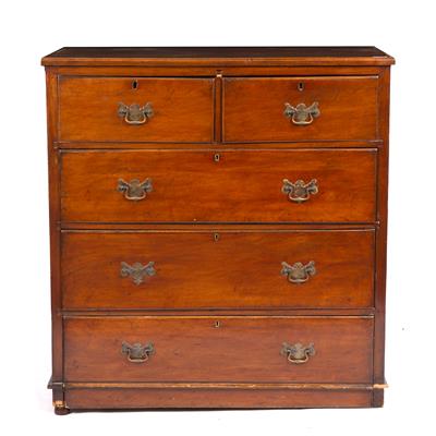 Lot 469 - A 19TH CENTURY MAHOGANY CHEST