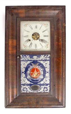 Lot 611 - AN EARLY 20TH CENTURY AMERICAN WALL CLOCK