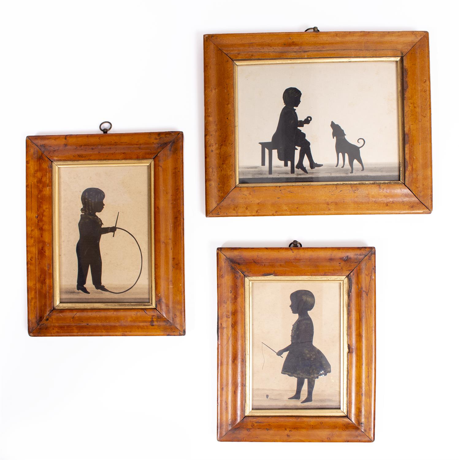 Lot 637 - THREE 19TH CENTURY SILHOUETTES