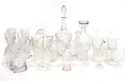 Lot 646 - A COLLECTION OF CUT GLASSWARE