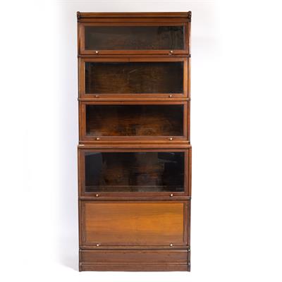 Lot 654 - A FIVE SECTION GLOBE WERNICKE BOOKCASE