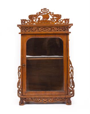 Lot 747 - AN ART NOUVEAU STYLE SMOKERS CABINET