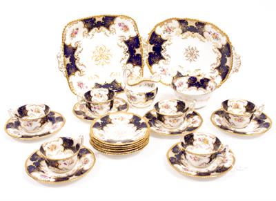 Lot 756 - A PART COALPORT TEA SERVICE 'Y.3517' PATTERN