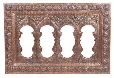 Lot 759 - A CONTEMPORARY PERSIAN STYLE WALL MIRROR