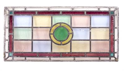 Lot 782 - A COLLECTION OF FOUR STAINED GLASS PANELS