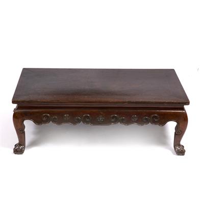 Lot 788 - A 20TH CENTURY CHINESE STYLE LOW TABLE OR STOOL