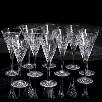 Lot 793 - A SET OF TEN CUT CRYSTAL