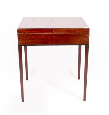 Lot 804 - A GEORGE III MAHOGANY WASH STAND