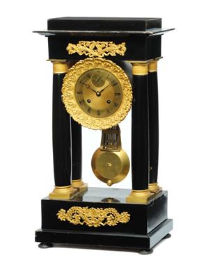Lot 12 - A 19TH CENTURY FRENCH PORTICO CLOCK