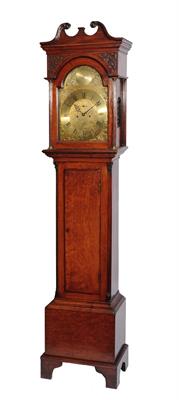 Lot 60 - A MAHOGANY EIGHT DAY LONGCASE CLOCK