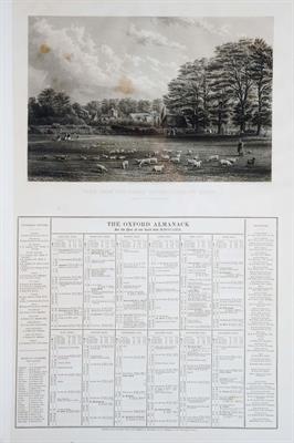 Lot 78 - A 19TH CENTURY OXFORD ALMANACK