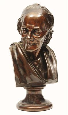 Lot 84 - A BRONZE PORTRAIT BUST