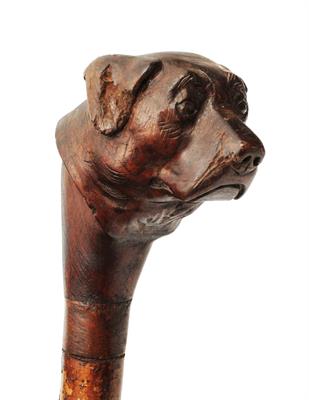 Lot 120 - A CONTINENTAL WALKING STICK