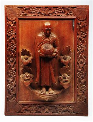 Lot 134 - AN EASTERN RECTANGULAR HARDWOOD PANEL