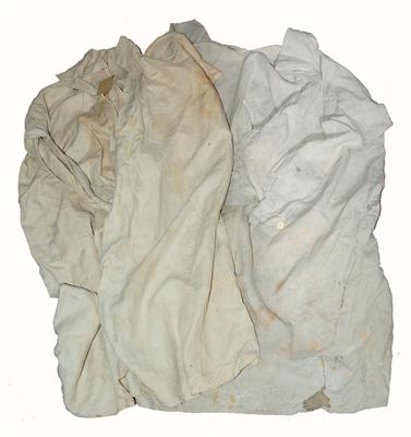 Lot 240 - A 19TH CENTURY FARMER'S LINEN SMOCK