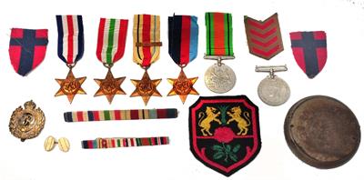 Lot 274 - A SMALL COLLECTION OF WWII CAMPAIGN MEDALS