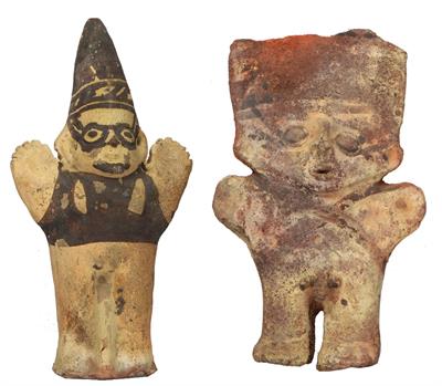 Lot 311 - TWO CHANCAY (PERU) CLAY FIGURES