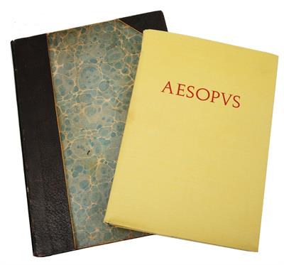 Lot 477 - Aesops Fables & Life in Latin and Italian by Franc de Tuppo. Associazione Napoletana. uncut paper.