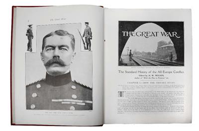 Lot 503 - The Great War' An Illustrated History in 13 vols. red cloth. Fo. DM B/p