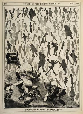 Lot 543 - PUNCH MAGAZINE OR THE LONDON CHARIVARI Jan 1 1881 to Dec 26 1900 with Ernest Martineau b/p green