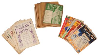 Lot 690 - A LARGE QUANTITY OF EARLY 20TH CENTURY SHEET MUSIC TO INCLUDE: a run of 'Popular Music and Dancing