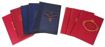 Lot 691 - A COLLECTION OF HARDBACK VOLUMES OF SHEET MUSIC TO INCLUDE: 'The Music Lover's Portfolio' (X 3