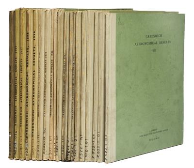 Lot 702 - ASTRONOMICAL RESULTS FROM OBSERVATIONS MADE AT THE ROYAL OBSERVATORY GREENWICH published in London