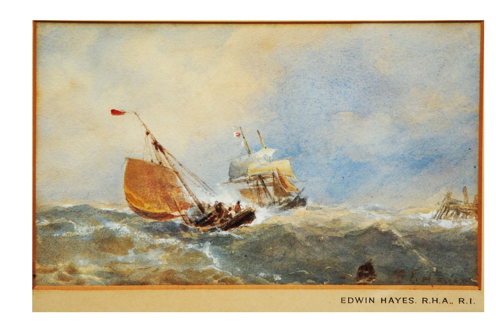 Lot 504 - EDWIN HAYES (1819-1904)