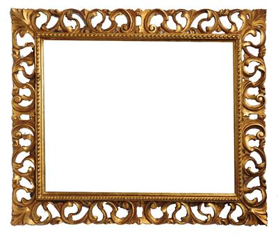 Lot 518 - A FLORENTINE GILTWOOD FRAME