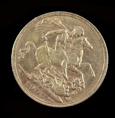 Lot 2 - AN EDWARD VII SOVEREIGN