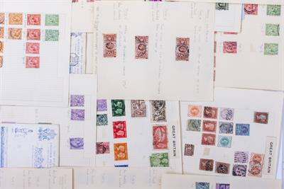 Lot 47 - A FOLDER OF BRITISH EDWARDIAN AND LATER STAMPS